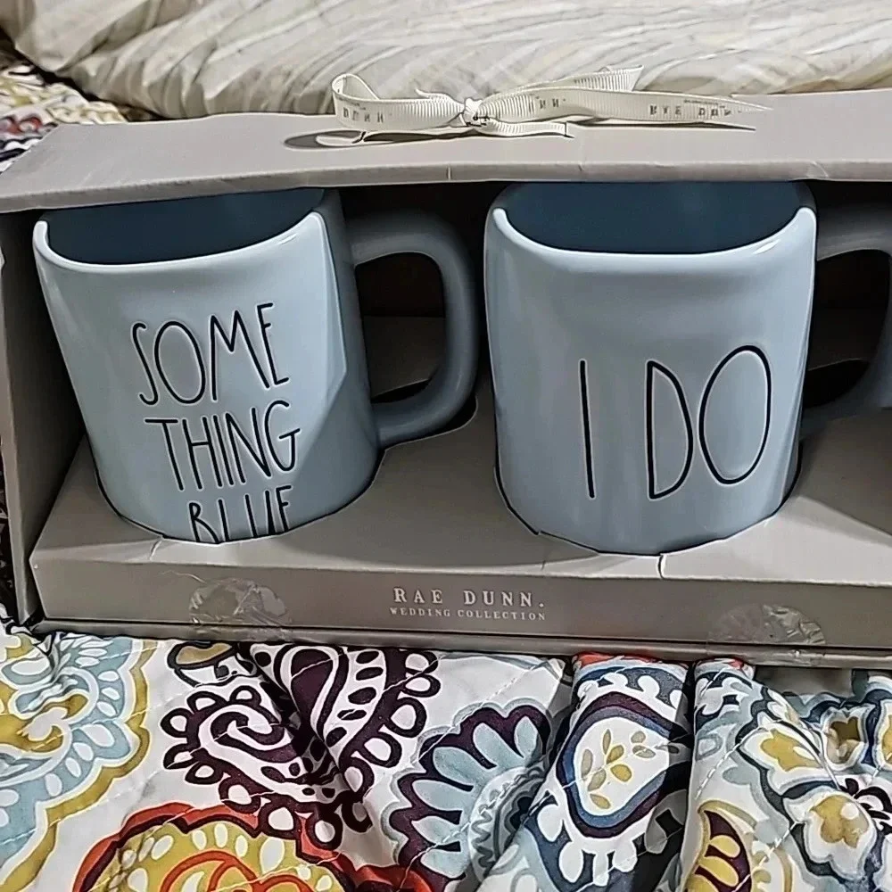 Rae Dunn Wedding collection mug set